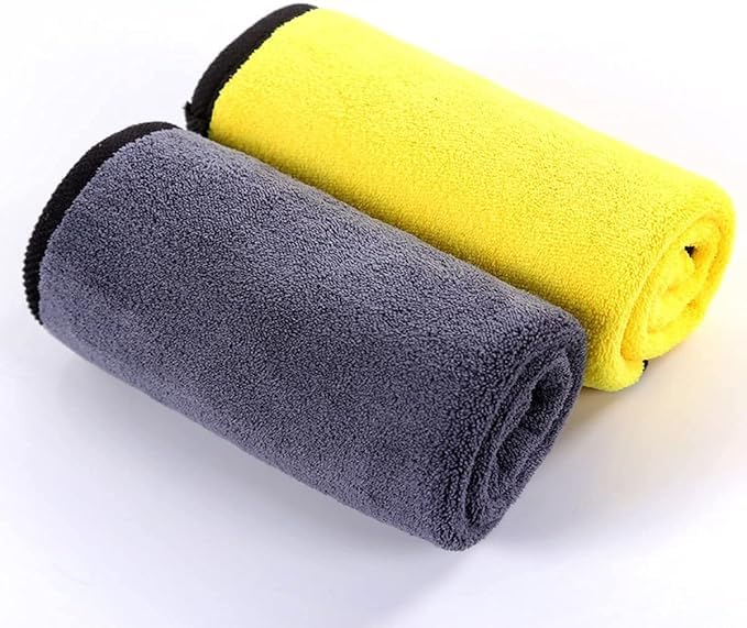 N Treck Heavy Microfiber Cloth for Car & Bike Cleaning – 500 GSM , (Multi-Color)