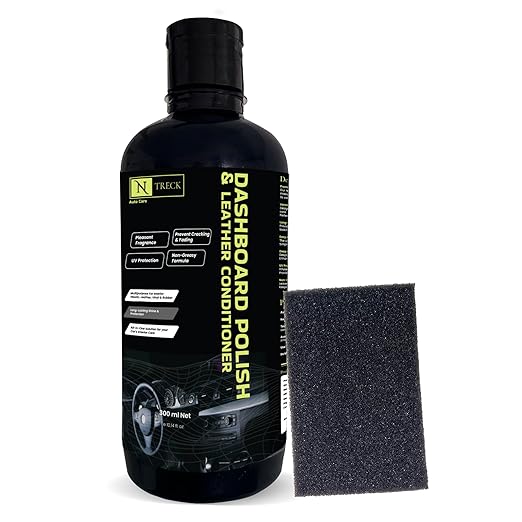 NTreck Car Dashboard Polish & Leather Conditioner