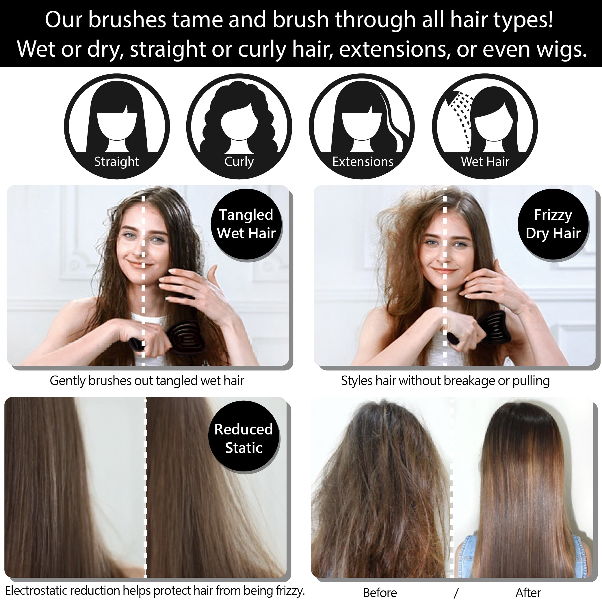 Patented Venting Hair Brush DoubleC