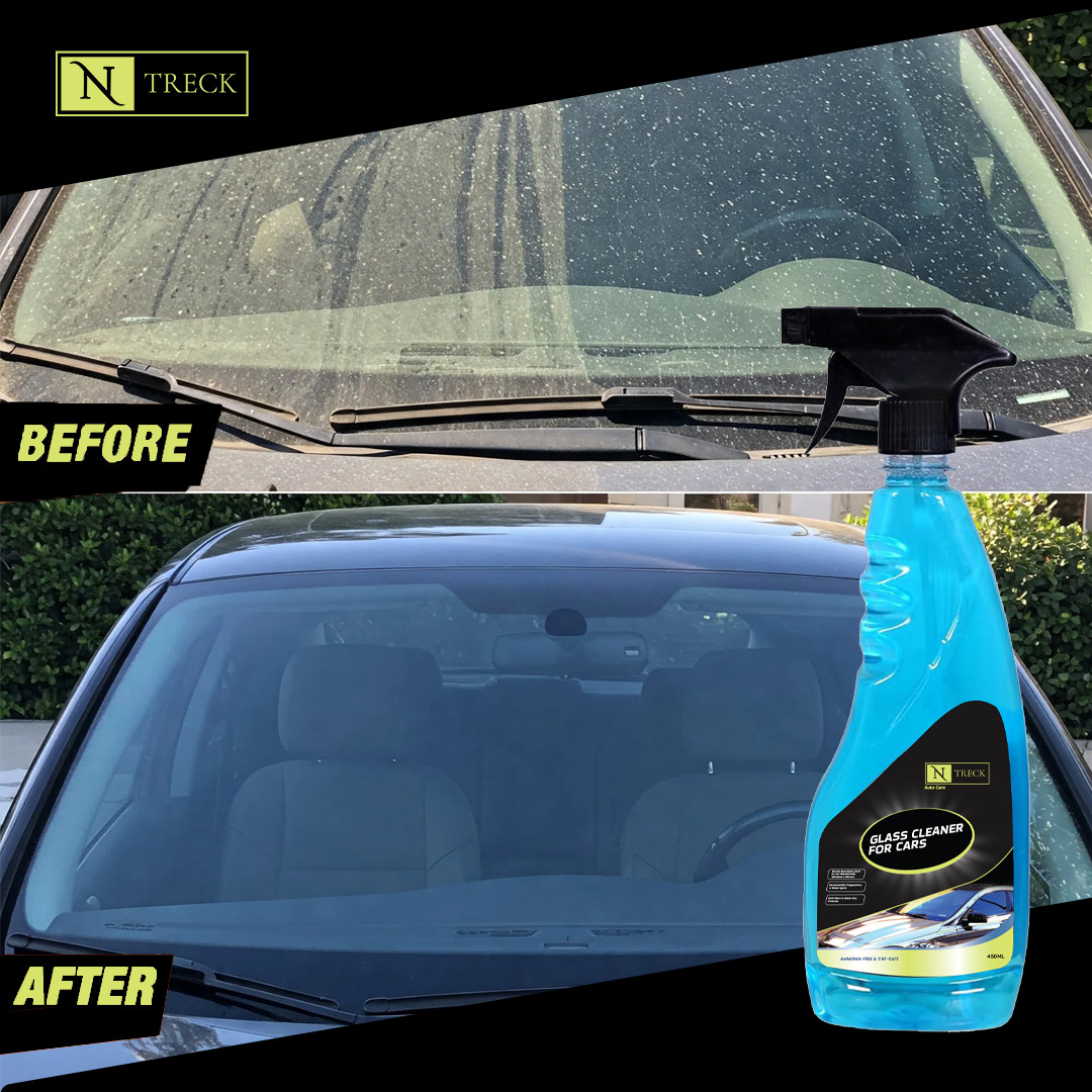 NTreck Auto Specialty Glass Cleaner Liquid Spray – 450 ml