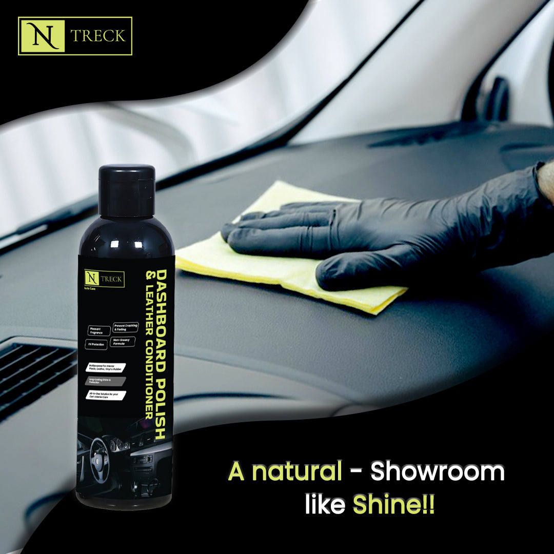 NTreck Car Dashboard Polish & Leather Conditioner