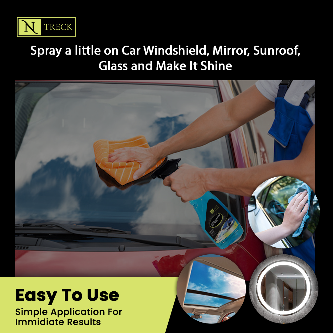 NTreck Auto Specialty Glass Cleaner Liquid Spray – 450 ml